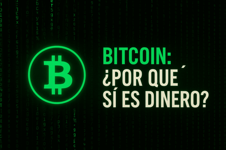 Bitcoin sí es Dinero